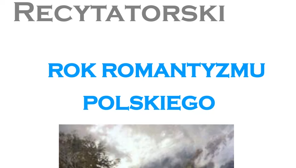  67. Ogólnopolski Konkurs Recytatorski (eliminacje powiatowe) - zapraszamy do udziału! - zdjęcie 1