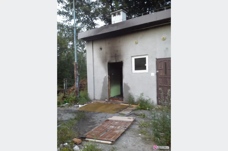 Pożar w budynku przy Spacerowej - zdjęcie 2