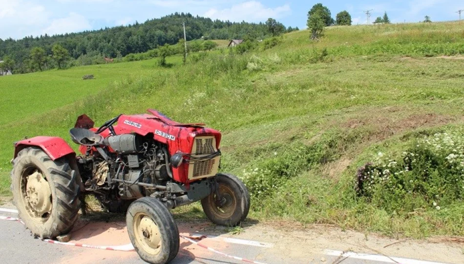 Śmiertelny wypadek traktorzysty - zdjęcie 1