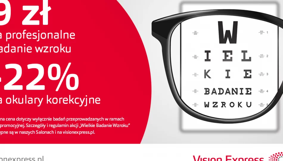 Wielkie Badanie Wzroku - coraz więcej Polaków ze stwierdzoną wadą lub chorobą oczu - zdjęcie 1