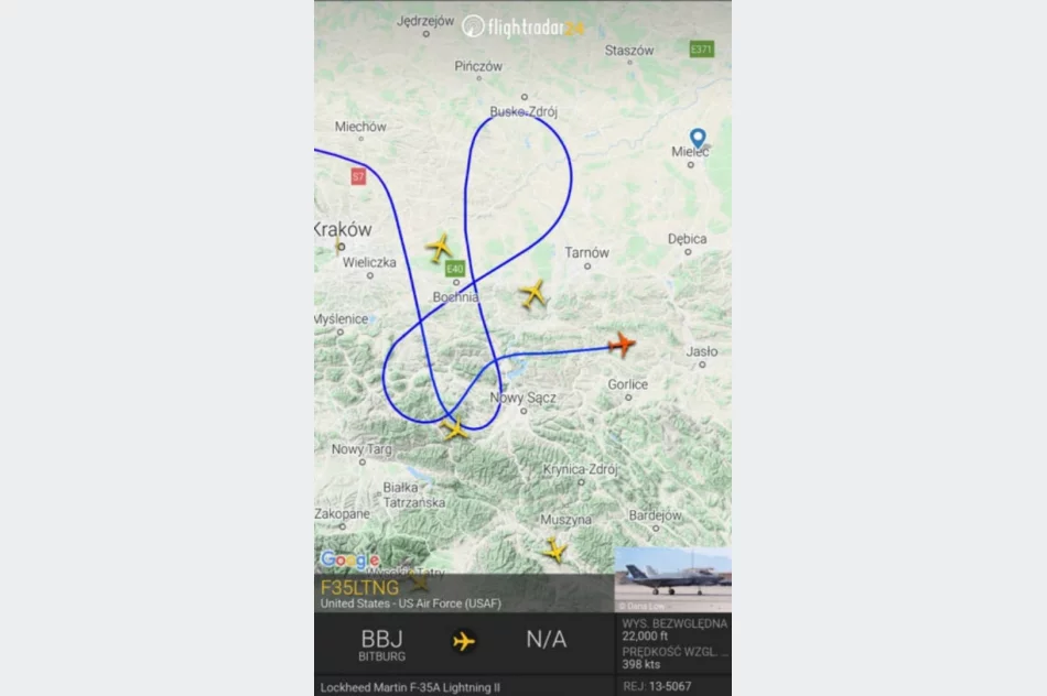 Supernowoczesny myśliwiec nad Limanowszczyzną - zdjęcie 2