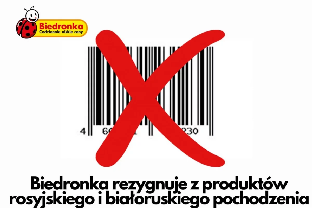 Biedronka rezygnuje z produktów rosyjskiego i białoruskiego pochodzenia, m.in. wódki