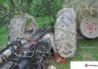 Ranny traktorzysta zabrany śmigłowcem - zdjęcie główne