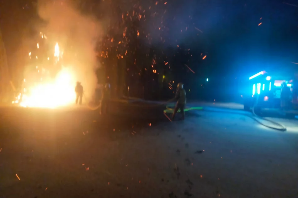 Pożar przy cmentarzu - zdjęcie 2