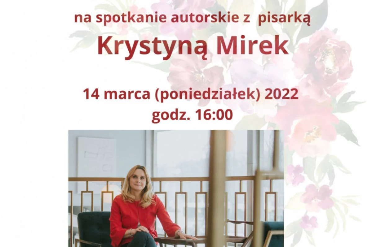 Kobieta, która spełniła swoje marzenia – spotkanie z powieściopisarką Krystyną Mirek w limanowskiej bibliotece