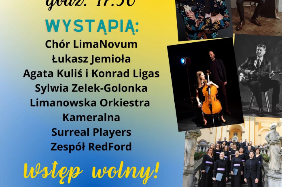 "Limanowscy Artyści Ukrainie" - już 20 marca koncert charytatywny dla Ukrainy w LDK