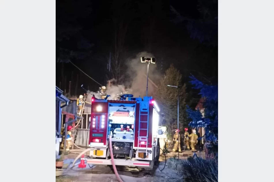 Zapalił się dach warsztatu mechanicznego - zdjęcie 4