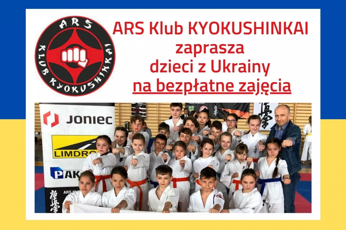 Bezpłatne zajęcia karate dla dzieci z Ukrainy organizuje ARS Klub Kyokushinkai Limanowa