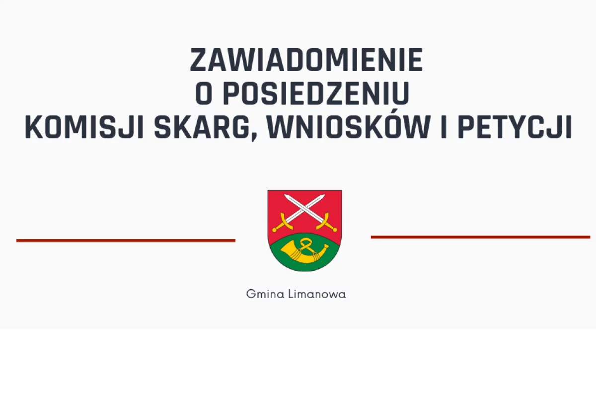 Posiedzenie Komisji Skarg, Wniosków i Petycji Rady Gminy Limanowa w dniu 21 marca 2022 r.