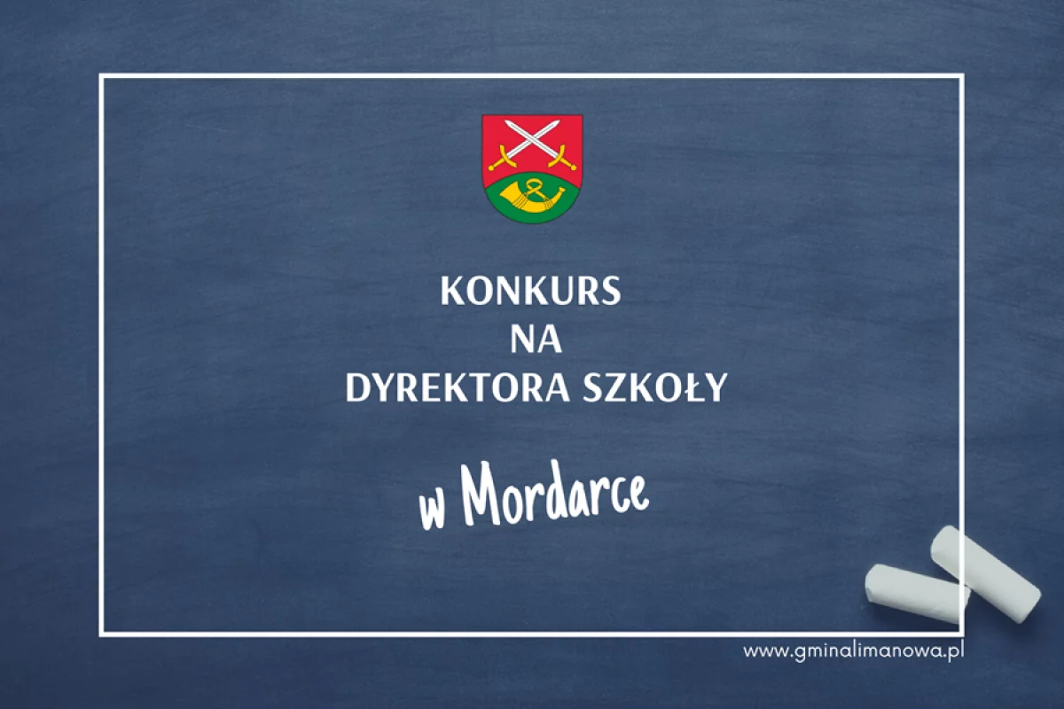 Konkurs na dyrektora Szkoły Podstawowej w Mordarce