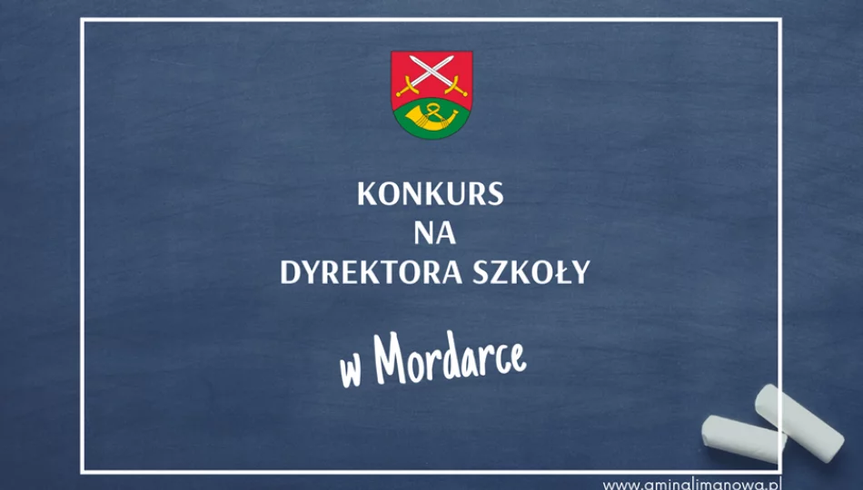 Konkurs na dyrektora Szkoły Podstawowej w Mordarce - zdjęcie 1