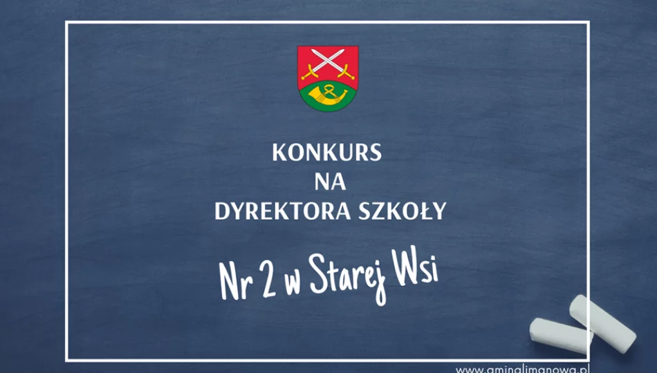 Konkurs na dyrektora Szkoły Podstawowej Nr 2 w Starej Wsi - zdjęcie 1