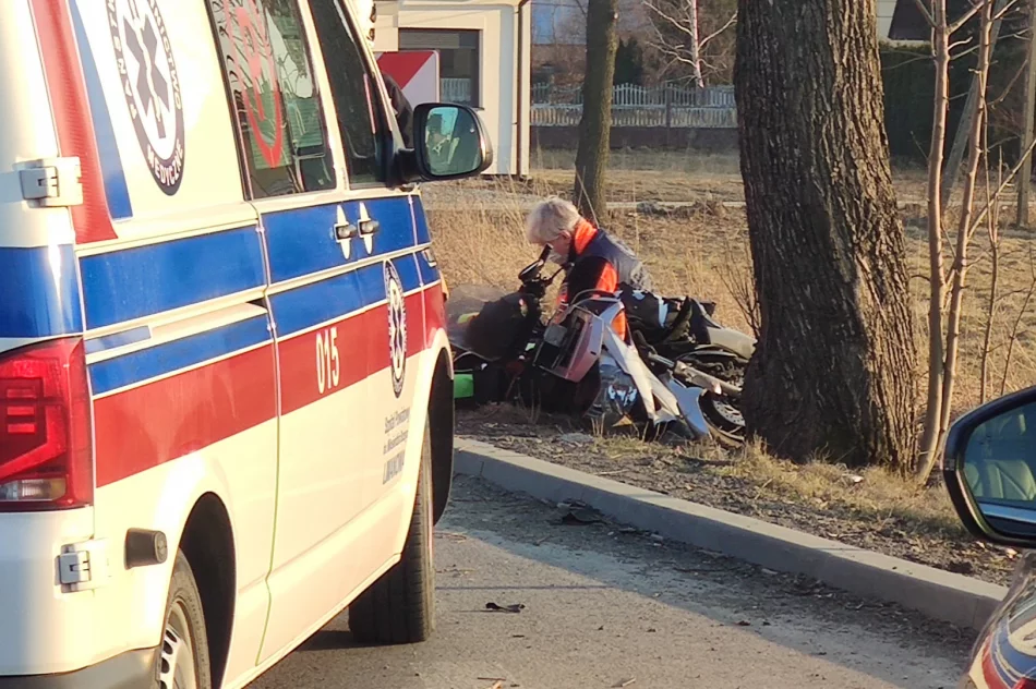 Motocyklista uderzył w drzewo - mężczyzna zmarł na miejscu - zdjęcie 2