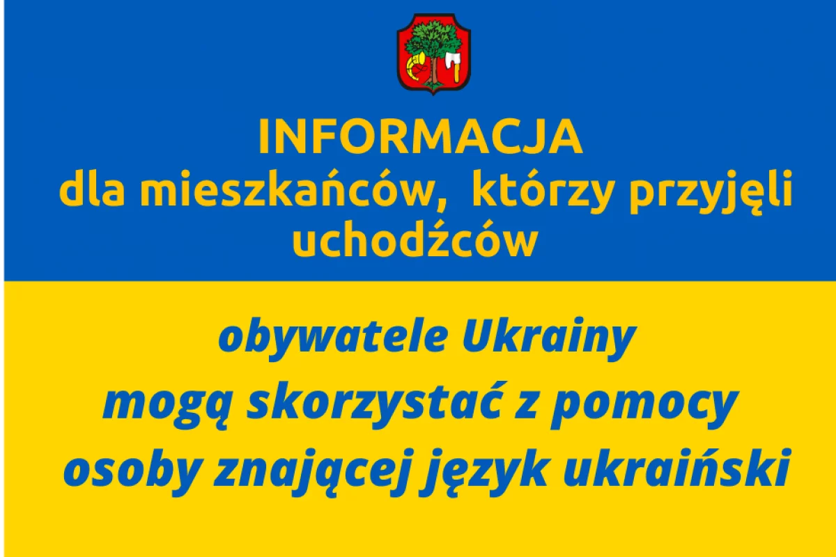 Osoba znająca język ukraiński udziela informacji w MOPS Limanowa