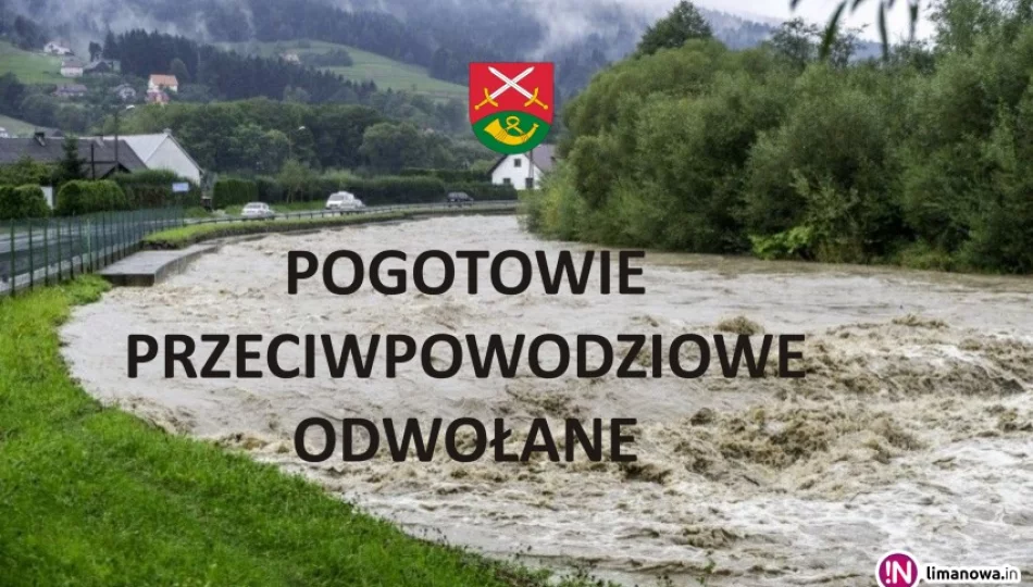 Odwołanie pogotowia przeciwpowodziowego w gminie Limanowa - zdjęcie 1