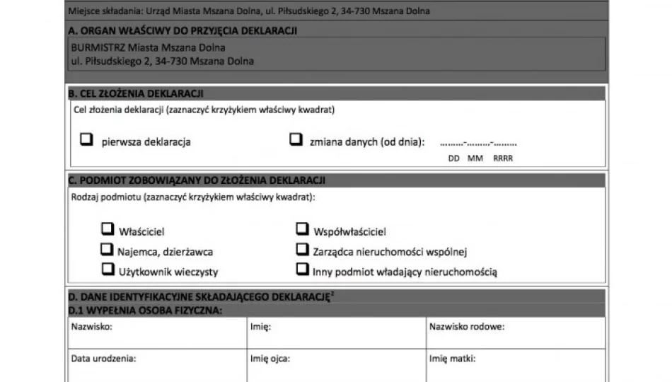 Rozsyłają deklaracje. Opłata bez wezwania - zdjęcie 1