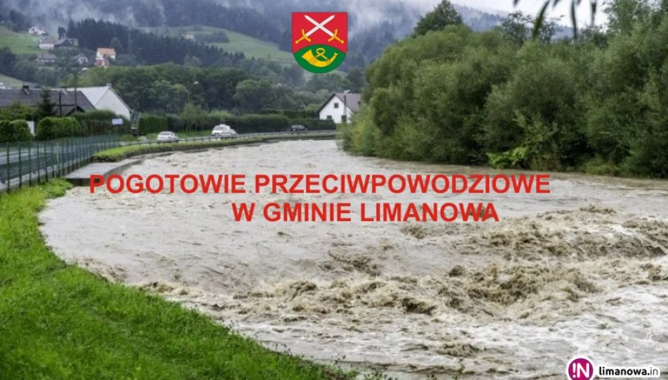 Pogotowie przeciwpowodziowe w gminie Limanowa - zdjęcie 1