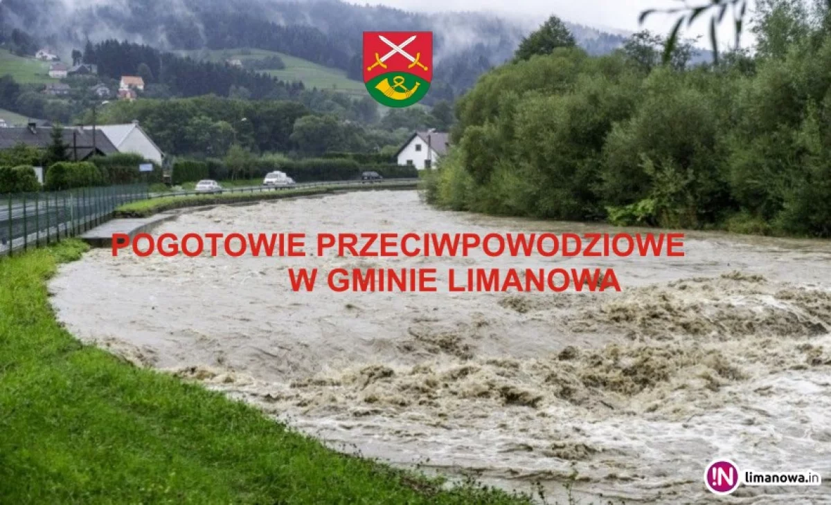 Pogotowie przeciwpowodziowe w gminie Limanowa