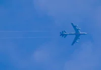 Amerykański myśliwiec F-35 tankuje nad Limanowszczyzną  - zdjęcie główne