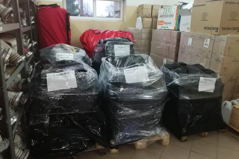 Strażacy pomagają uchodźcom - zdjęcie 3