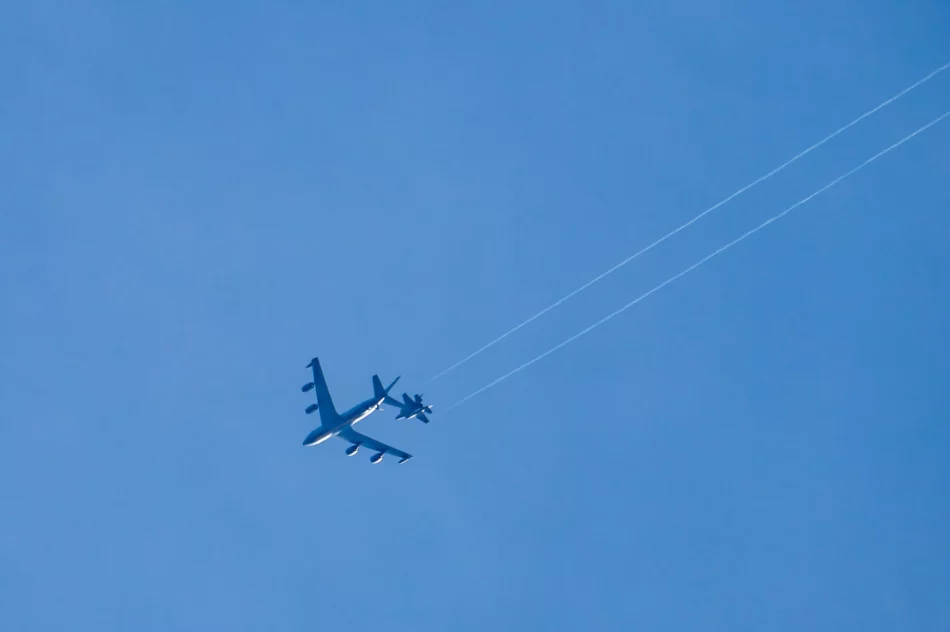 Amerykański myśliwiec F-35 tankuje nad Limanowszczyzną  - zdjęcie 4