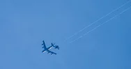 Amerykański myśliwiec F-35 tankuje nad Limanowszczyzną  - zdjęcie 4