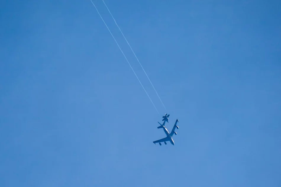 Amerykański myśliwiec F-35 tankuje nad Limanowszczyzną  - zdjęcie 5