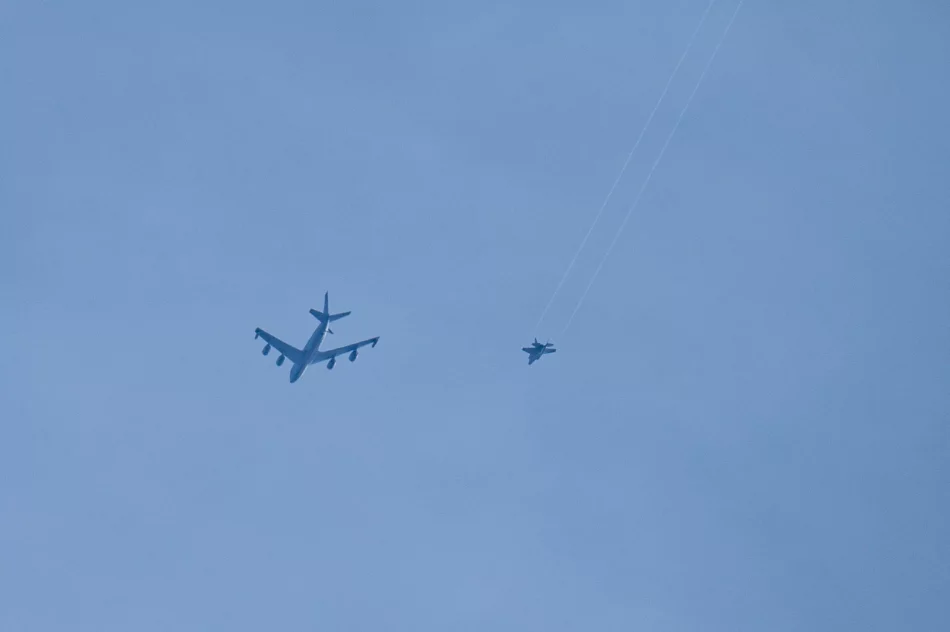 Amerykański myśliwiec F-35 tankuje nad Limanowszczyzną  - zdjęcie 6