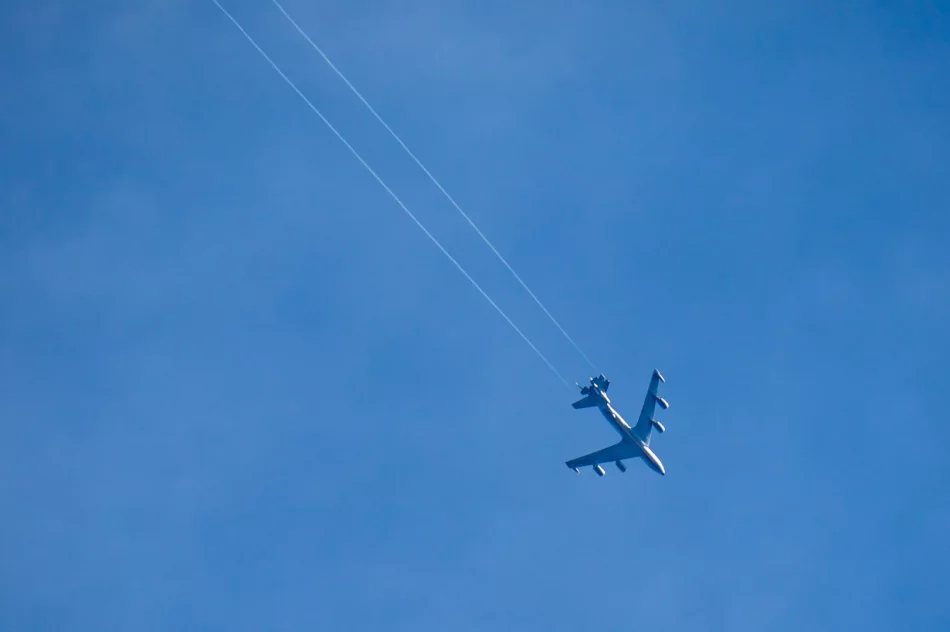 Amerykański myśliwiec F-35 tankuje nad Limanowszczyzną  - zdjęcie 7