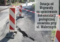Dotacja od Wojewody Małopolskiego na wykonanie dokumentacji geologicznej osuwiska przy ul. Walecznych - zdjęcie główne