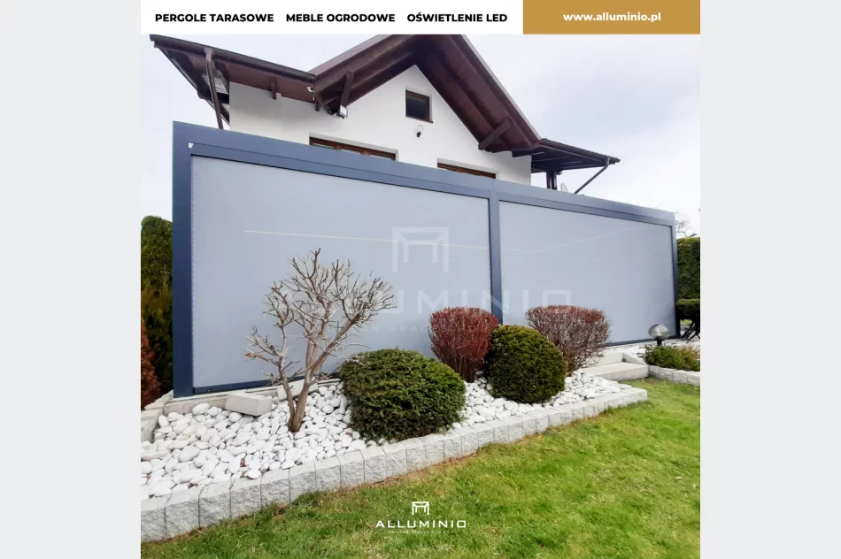 Nowoczesne pergole aluminiowe , zadaszenia tarasowe   /    Alluminio.pl    - zdjęcie 3