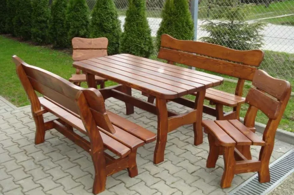 Meble ogrodowe drewniane - zdjęcie 2