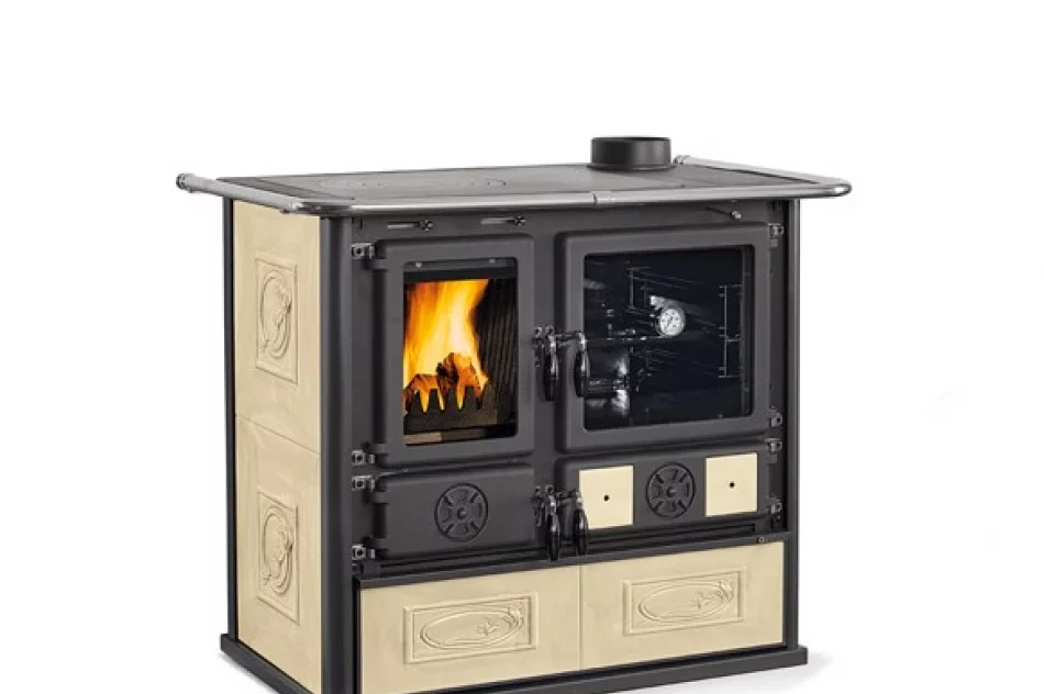  ROSA 4.0 - LIBERTY Piec Kuchenny na drewno z obudową kaflową z majoliki - zdjęcie 1