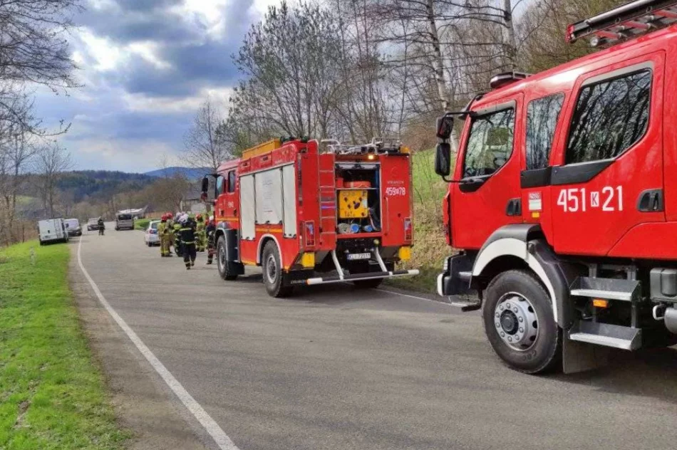 Rozbił samochód w rowie - chciał uniknąć kolizji - zdjęcie 2