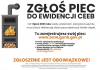 Zgłoś piec do ewidencji CEEB – przypominamy o obowiązku złożenia deklaracji źródeł ciepła i spalania paliw - zdjęcie główne