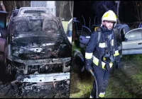 Zapalił się samochód osobowy - zdjęcie główne