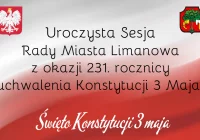 Uroczysta sesja Rady Miasta Limanowa z okazji rocznicy uchwalenia Konstytucji 3 Maja - zdjęcie główne