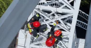 Strażacy ćwiczyli na konstrukcji krzyża - zdjęcie 4