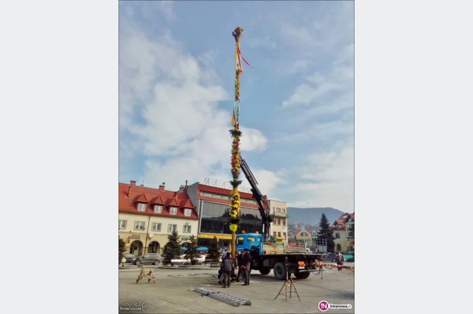 Palma Wielkanocna na limanowskim rynku - zdjęcie 4