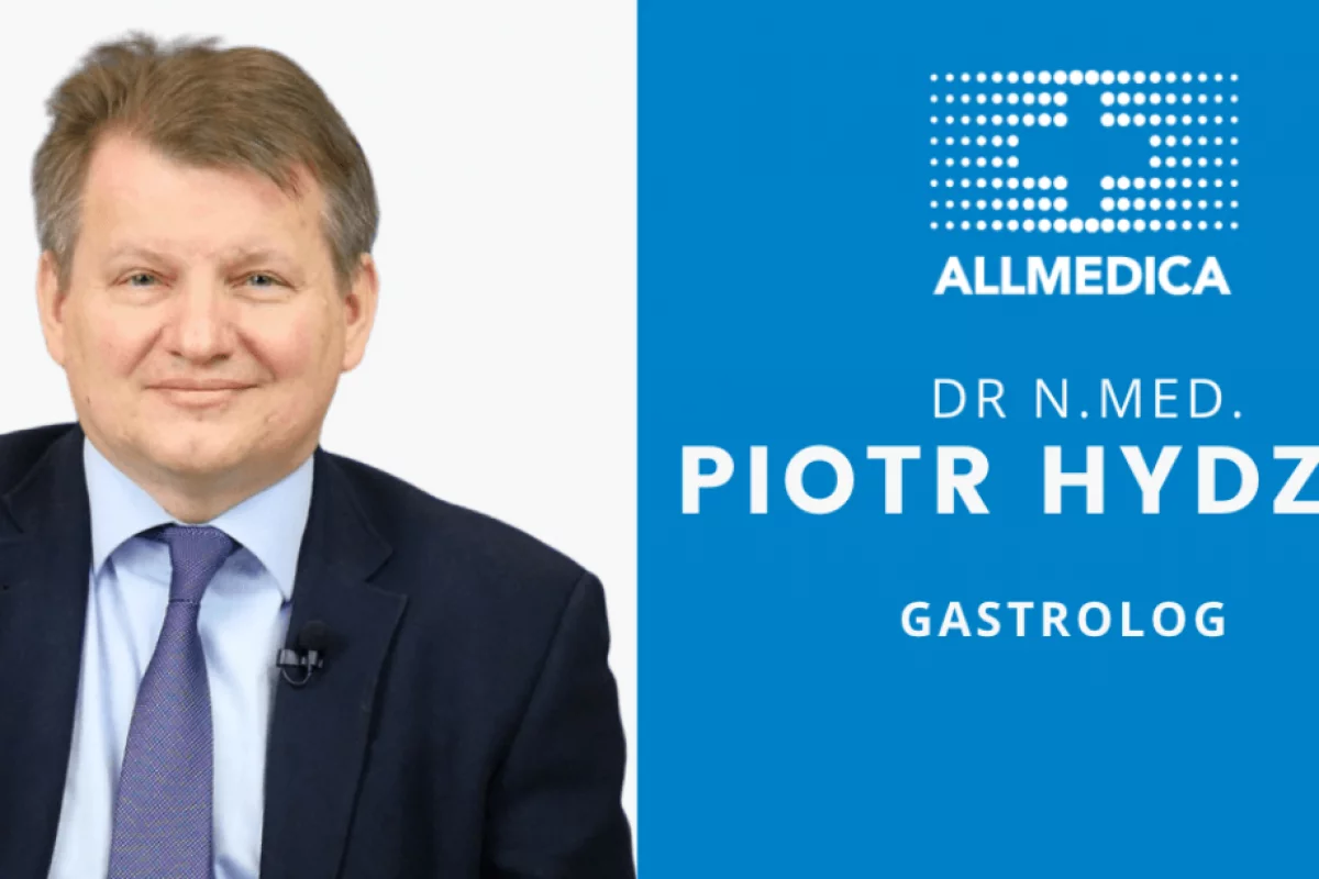 Wybitny specjalista gastrologii w ALLMEDICA w Mszanie Dolnej - dr n. med. Piotr Hydzik