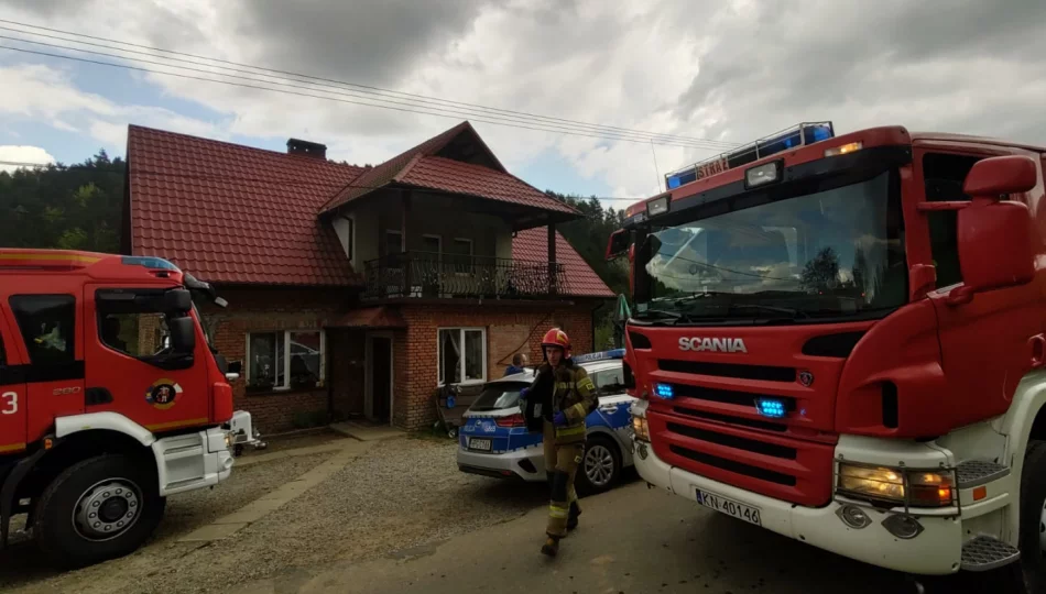 Pożar kotłowni w budynku mieszkalnym - zdjęcie 1