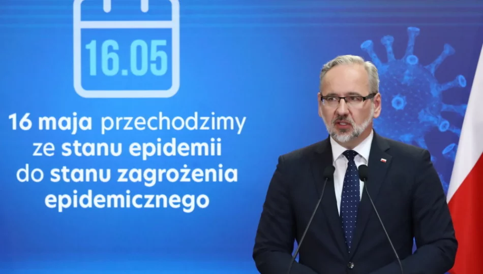 Od 16 maja stan epidemii przekształcony w stan zagrożenia epidemicznego - zdjęcie 1