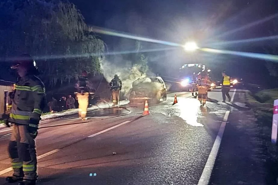 Samochód stanął w płomieniach - zdjęcie 2