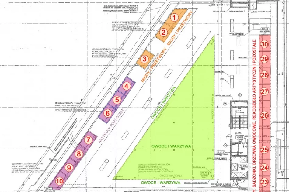 Przetarg na najem 30 miejsc handlowych na targowisku stałym Mój Rynek w Limanowej - zdjęcie 2
