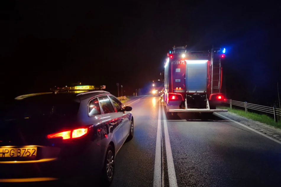 Samochód uderzył w barierę i dachował - zdjęcie 2