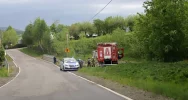 Samochód wjechał do koryta potoku - zdjęcie 4