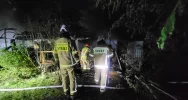 W nocy spłonął domek letniskowy - zdjęcie 3