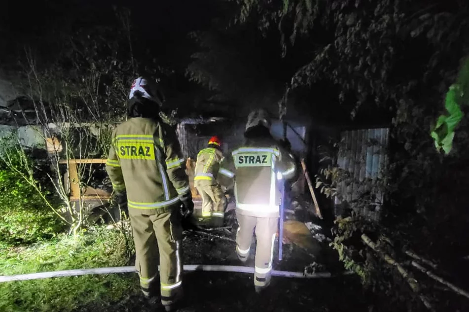W nocy spłonął domek letniskowy - zdjęcie 3