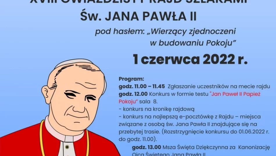Gwiaździsty Rajd Szlakami Jana Pawła II powraca po przerwie - zdjęcie 1