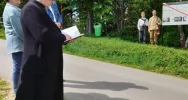 Partyzanci i tragiczna historia "Lotte" - tablica obok obelisku - zdjęcie 5